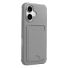 Apple iPhone 17 Kelvin Kartvizitli Silikon - Gri