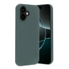 Apple iPhone 17 Nano içi Kadife Silikon - Koyu Yeşil