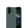 Apple iPhone 17 Nano içi Kadife Silikon - Koyu Yeşil