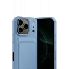 Apple iPhone 17 Pro Kelvin Kartvizitli Silikon - Mavi