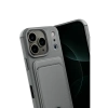 Apple iPhone 17 Pro Max Kelvin Kartvizitli Silikon - Gri