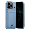 Apple iPhone 17 Pro Max Kelvin Kartvizitli Silikon - Mavi