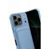 Apple iPhone 17 Pro Max Kelvin Kartvizitli Silikon - Mavi