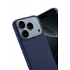 Apple iPhone 17 Pro Max Uyumlu First Silikon - Lacivert