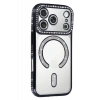 Apple iPhone 17 Pro Max Uyumlu Joke Simli Magneticsafe Kılıf - Siyah