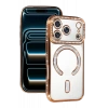 Apple iPhone 17 Pro Max Uyumlu Joke Simli Magneticsafe Kılıf - Turuncu