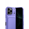 Apple iPhone 17 Pro Max Uyumlu Kelvin Kartvizitli Silikon - Lila