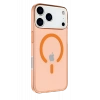 Apple iPhone 17 Pro Max Uyumlu Kılıf Pc Real Magsafe Kapak - Turuncu