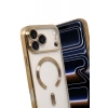 Apple iPhone 17 Pro Max Uyumlu Kross Magneticsafe Kapak - Gold