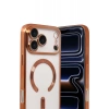 Apple iPhone 17 Pro Max Uyumlu Kross Magneticsafe Kapak - Turuncu