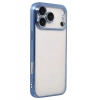 Apple iPhone 17 Pro Max Uyumlu Lensli Silikon - Açık Mavi