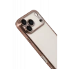 Apple iPhone 17 Pro Max Uyumlu Lensli Silikon - Çöl Titanyum