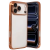 Apple iPhone 17 Pro Max Uyumlu Lensli Silikon - Turuncu