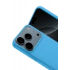 Apple iPhone 17 Pro Nano içi Kadife Silikon - Mavi