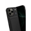 Apple iPhone 17 Pro Uyumlu Kelvin Kartvizitli Silikon - Siyah