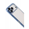 Apple iPhone 17 Pro Uyumlu Lensli Silikon - Açık Mavi