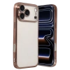 Apple iPhone 17 Pro Uyumlu Lensli Silikon - Çöl Titanyum