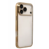 Apple iPhone 17 Pro Uyumlu Lensli Silikon - Gold