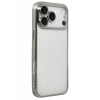 Apple iPhone 17 Pro Uyumlu Lensli Silikon - Gümüş