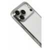 Apple iPhone 17 Pro Uyumlu Lensli Silikon - Gümüş