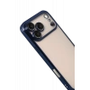Apple iPhone 17 Pro Uyumlu Lensli Silikon - Lacivert