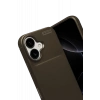 Apple iPhone 17 Uyumlu Auto Focus Karbon Kapak - Kahverengi
