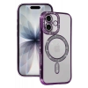 Apple iPhone 17 Uyumlu Joke Simli Magneticsafe Kılıf - Derin Mor