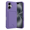 Apple iPhone 17 Uyumlu Kelvin Kartvizitli Silikon - Lila