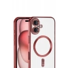Apple iPhone 17 Uyumlu Kross Magneticsafe Kapak - Kırmızı
