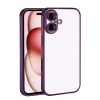 Apple iPhone 17 Uyumlu Lensli Silikon - Açık Mor