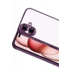 Apple iPhone 17 Uyumlu Lensli Silikon - Açık Mor