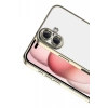 Apple iPhone 17 Uyumlu Lensli Silikon - Gold