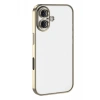 Apple iPhone 17 Uyumlu Lensli Silikon - Gold