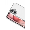 Apple iPhone 17 Uyumlu Lensli Silikon - Gümüş