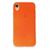 Apple iPhone XR Uyumlu Kılıf First Silikon - Parlak Turuncu