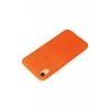 Apple iPhone XR Uyumlu Kılıf First Silikon - Parlak Turuncu