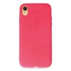 Apple iPhone XR Uyumlu Kılıf First Silikon - Pembe