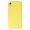 Apple iPhone XR Uyumlu Kılıf First Silikon - Sarı