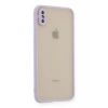 Apple iPhone XS Max Uyumlu Kılıf Montreal Silikon Kapak - Mor