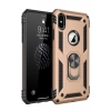 Apple iPhone XS Max Uyumlu Kılıf Sofya Yüzüklü Silikon Kapak - Gold