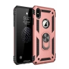 Apple iPhone XS Max Uyumlu Kılıf Sofya Yüzüklü Silikon Kapak - Rose