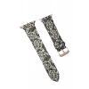 Apple Watch 38mm Uyumlu Creeper Desenli Kordon - Siyah