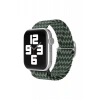 Apple Watch 38mm Uyumlu Star Kordon - Zigzag Yeşil-Siyah
