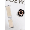 Apple Watch 42mm Uyumlu Forest Kumaş Kordon - Krem
