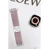 Apple Watch 42mm Uyumlu Forest Kumaş Kordon - Lila