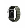 Apple Watch 42mm Uyumlu Mountain Kordon - Siyah-Yeşil