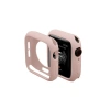 Apple Watch 44mm Uyumlu Silikon Alt Kasa - Pudra