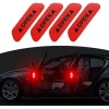 Araba Kapı Açık Uyarı Reflektörü Etiket Sticker 4lü 9.5x2.5cm Kırmızı