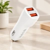 Araç Çakmaklık Çift USB Şarj Başlığı 2.4A