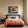 Atlı Osmanlı Askeri Kanvas Tablo 70x100cm
